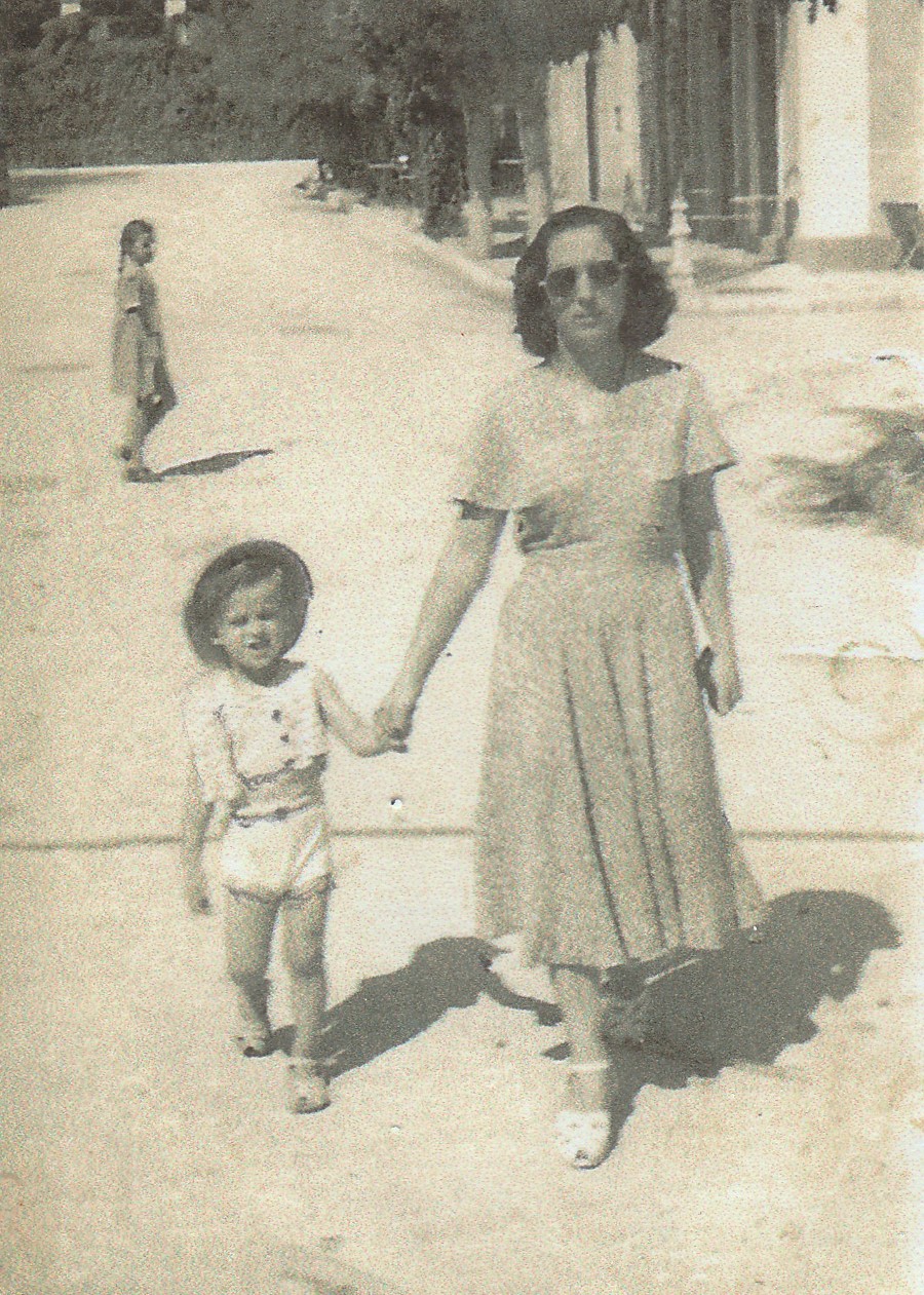 MY MOTHER AND I IN 1949 EDITED C