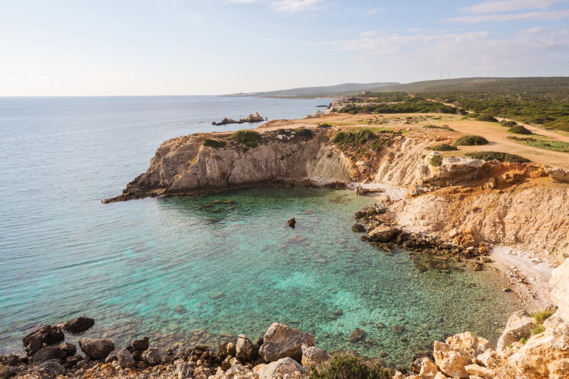 Beautiful beach in  Northern Cyprus