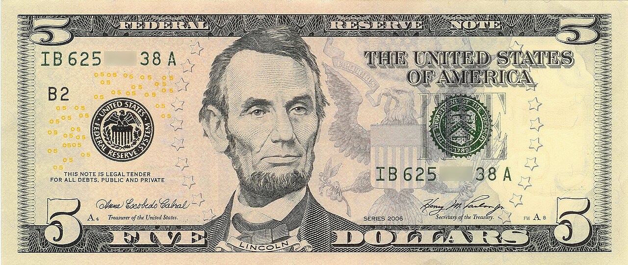 US 5 banknote