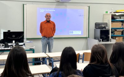 Επίσκεψη του Υπεύθυνου Επικοινωνίας του Europe Direct Ιονίων Νήσων - Ιόνιο Πανεπιστήμιο στο ΓΕ.Λ. Πάστρας