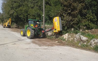 Ολοκληρώθηκε η παρέμβαση συντήρησης του δρόμου, που συνδέει τα χωριά Ριφι-Δαμουλιανάτα (εικόνες)