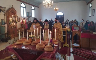 Πανηγυρική λειτουργία της Υπαπαντής στην Ανωμεριά Πυλάρου (εικόνες)