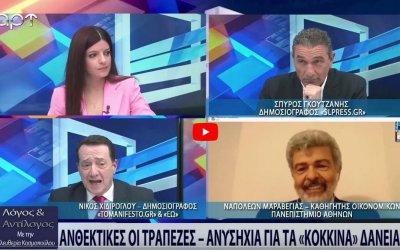 Ο καθηγητής Ναπολέων Μαραβέγιας στο ΑΡΤ TV για την ελληνική οικονομία