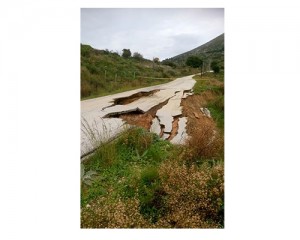 Κλειστός ο δρόμος Ρατζακλί- Αλειματά- Πάστρα