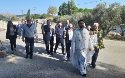 Βλιχάτα: Η εικόνα του Αγίου Δημητρίου μεταφέρθηκε στον οικοδομηθέντα Ναό (εικόνες)