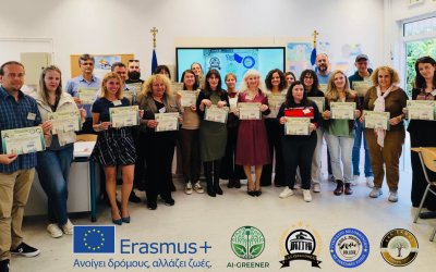 «Η αλλαγή ξεκινά από το σχολείο»: Επιτυχής διεξαγωγή του 1ου σεμιναρίου “AI-GREENER Entrepreneurship” στα Μεσοβούνια