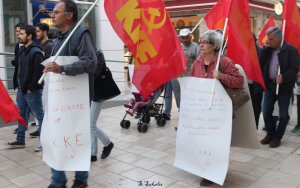 Πικετοφορία από το ΚΚΕ σε Αργοστόλι - Ληξούρι