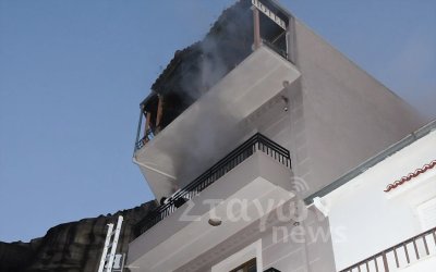 Καλαμπάκα: Νεκρός ο ιδιοκτήτης του ξενοδοχείου μετά την φωτιά - Έπεσε από το μπαλκόνι ενώ καιγόταν