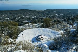 Η χιονισμένη Ανωγή Ιθάκης!