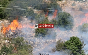 Κατασβέστηκε η φωτιά πάνω από την Λαγκάδα