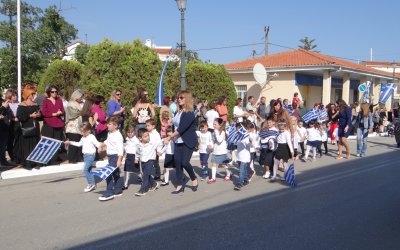 O εορτασμός της 28ης Οκτωβρίου στην Σάμη (εικόνες)