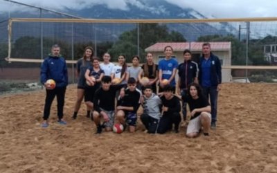 Ο ομοσπονδιακός προπονητής beach volley Στ. Χανδρινός στην Κεφαλονιά