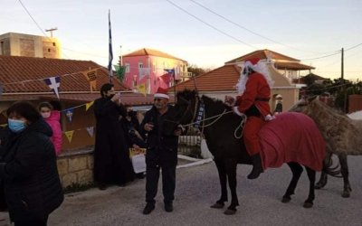 Ο Άι Βασίλης και φέτος θά’ ρθει στα Καμιναράτα καβάλα στο άλογο του