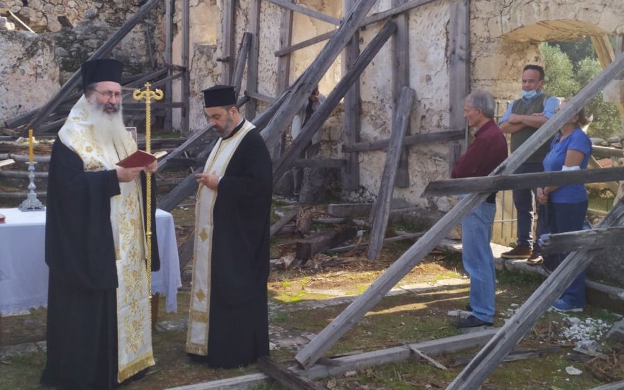 Σάμη: Αγιασμός στους Άγιους Φανέντες, ενόψει της έναρξης των εργασιών αναστήλωσης (εικόνες)