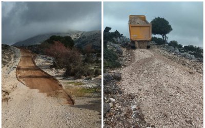 Είναι παντού! Συντήρηση αγροτικών δρόμων στην Φάλαρη απο τα συνεργεία του Δήμου Αργοστολίου