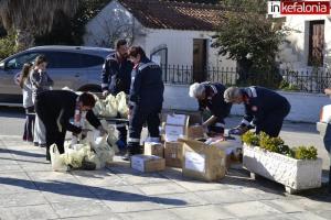 Τρόφιμα και κουβέρτες από την  Εθελοντική Διασωστική Ομάδα Καταστροφών (ΕΔΟΚ) στα χωριά Λιβάδι και Κουβαλάτα Παλικής