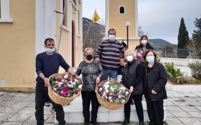 Βαλσαμάτα: Ετοίμασαν τα Βάγια στον ΙΝ Παμμέγιστων Ταξιαρχών (εικόνες)