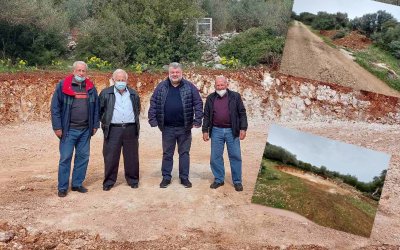 Επίσκεψη Θεόφιλου στα Ομαλά - Αυτοψία στο έργο της γεώτρησης στην Θέση Λάμπη - Ικανοποίηση για την πορεία των εργασιών