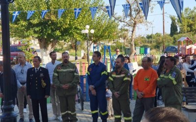 Κατάθεση στεφάνων στη Σκάλα από την ΕΟΔ Ελειού - Πρόννων (εικόνες)