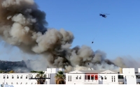 Μεγάλη φωτιά στο Πανεπιστήμιο Κρήτης -Αποπνικτική ατμόσφαιρα [εικόνες]