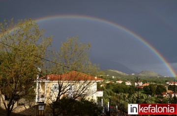 Το ουράνιο τόξο μετά την απογευματινή μπόρα