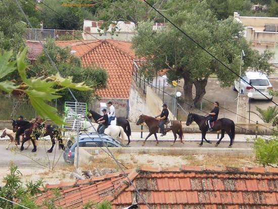 Είκοσι άλογα συνόδευσαν την Παναγία των Σισσίων στην επιστροφή της στην Μονή