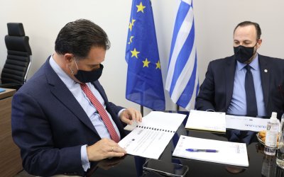 Επίσκεψη του Υπουργού Ανάπτυξης Αδωνι Γεωργιάδη στα γραφεία του ΕΦΕΠΑΕ στην Αθήνα