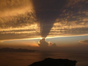 Εντυπωσιακό ηλιοβασίλεμα στην Κεφαλονιά